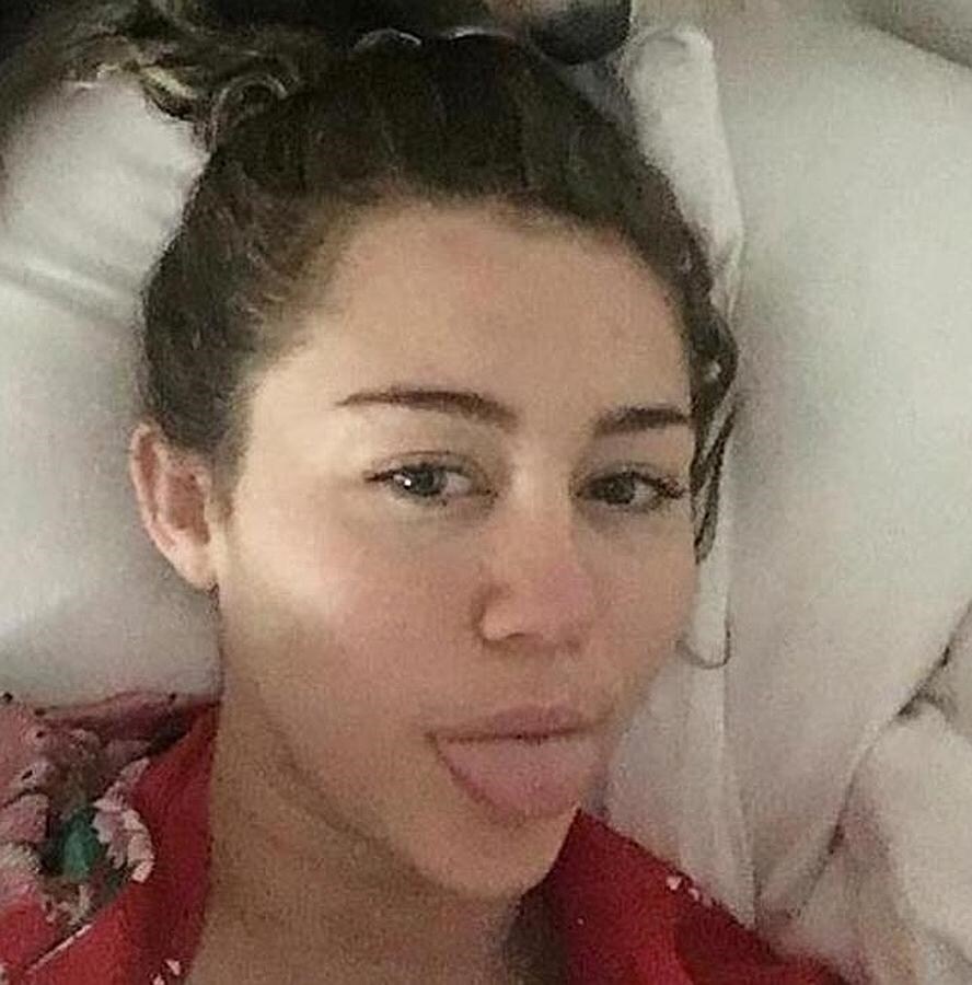 Miley Cyrus sin maquillaje
