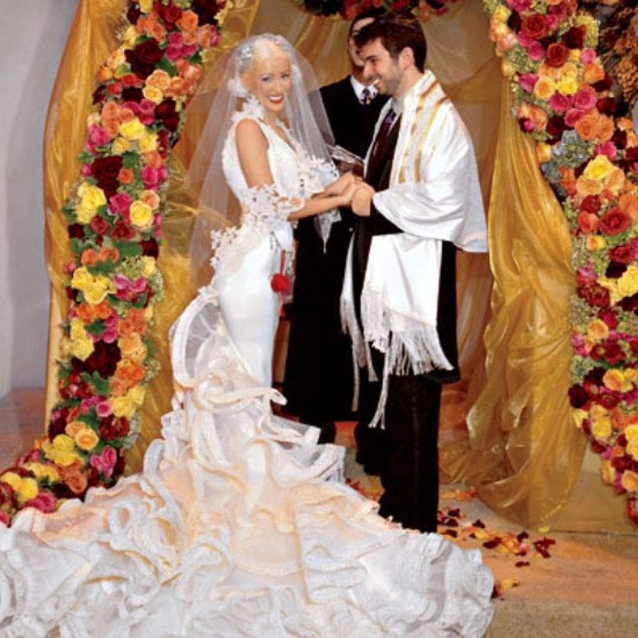 El vestido de novia de Christina Aguilera
