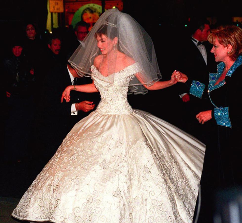 El vestido de novia de Thalía