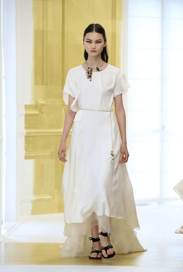 Vestido blanco de Alta Costura, de Dior
