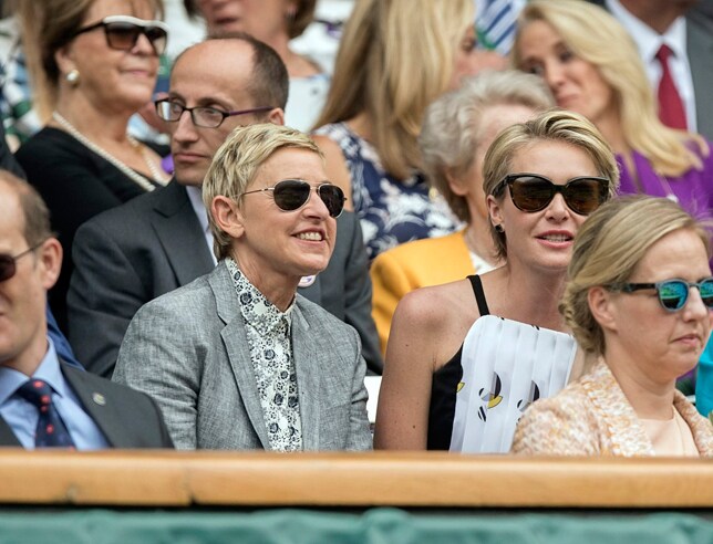 Los famosos no se pierden Wimbledon: Ellen Degeneres y Portia de Rossi