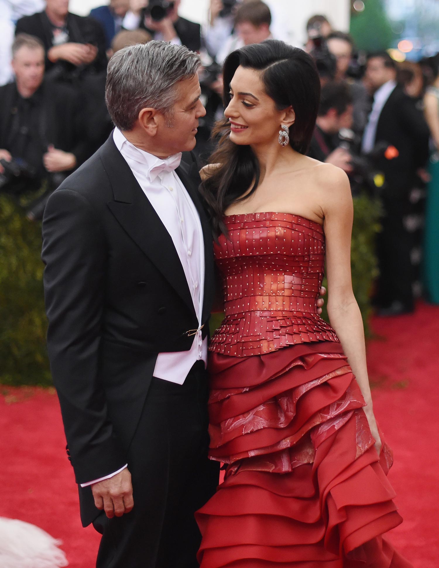 George Clooney y Amal Alamuddin, en la Gala MET 2015
