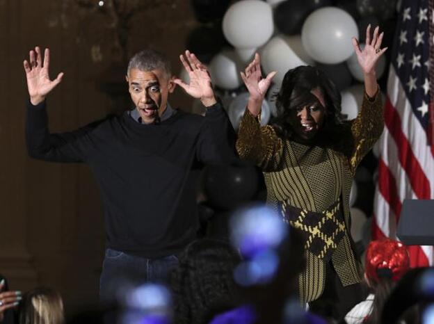 El baile de 'Thriller' de Michelle y Barack Obama para celebrar Halloween