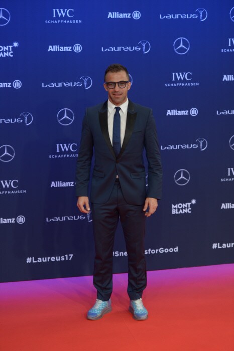 La alfombra roja de los Premios Laureus: Alessandro Del Piero