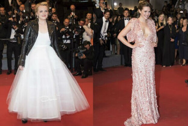 Elizabeth Moss y Elizabeth Olsen sobre la alfombra roja de Cannes/gtres