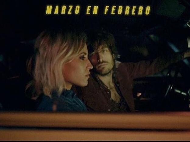 Ana Fernández y su novio Adrián Roma en el nuevo videoclip de Marlon./instagram
