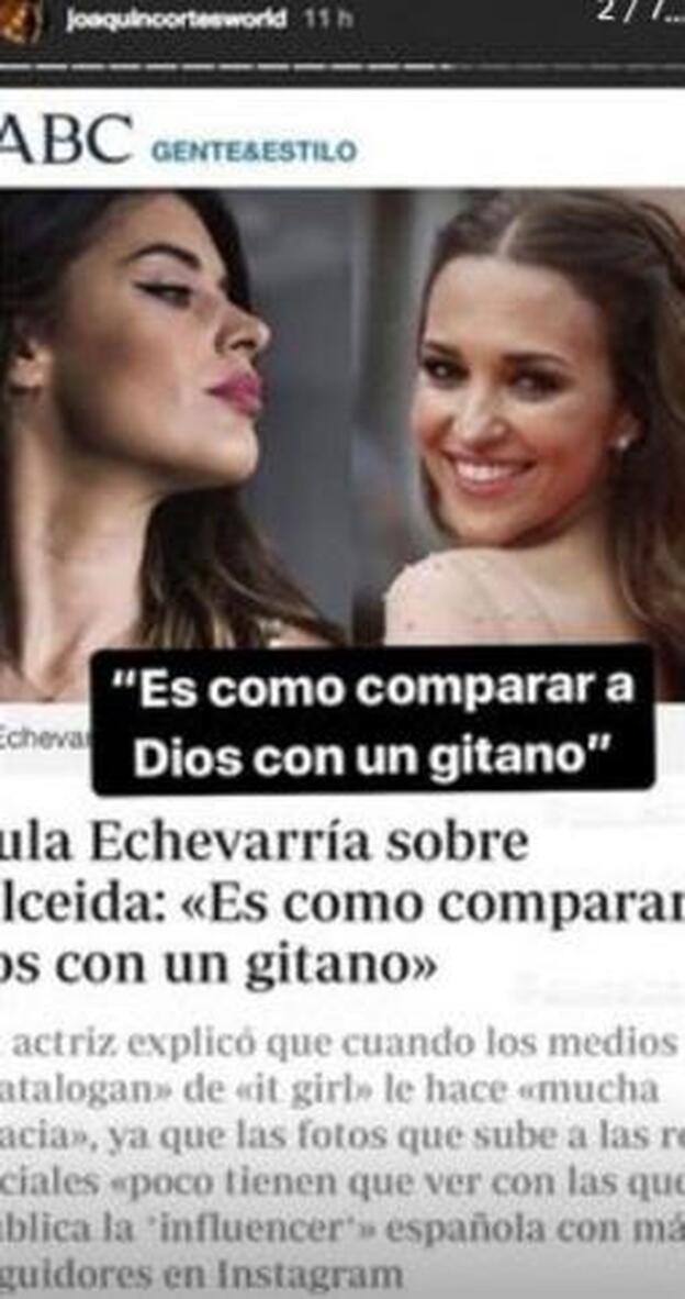 Paula Echevarría ofende a Joaquín Cortés con esta frase.