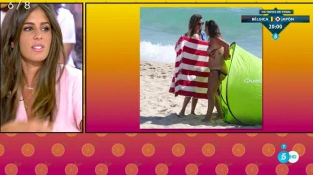 Pillan a Anabel Pantoja desnudándose en medio de la playa.