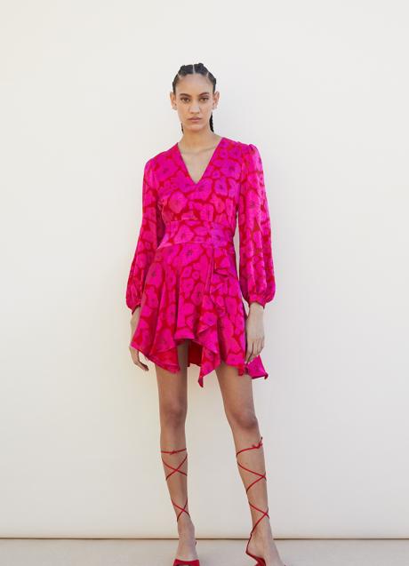 Vestido jacquard mini, 49,99 euros (antes 69,99 euros).