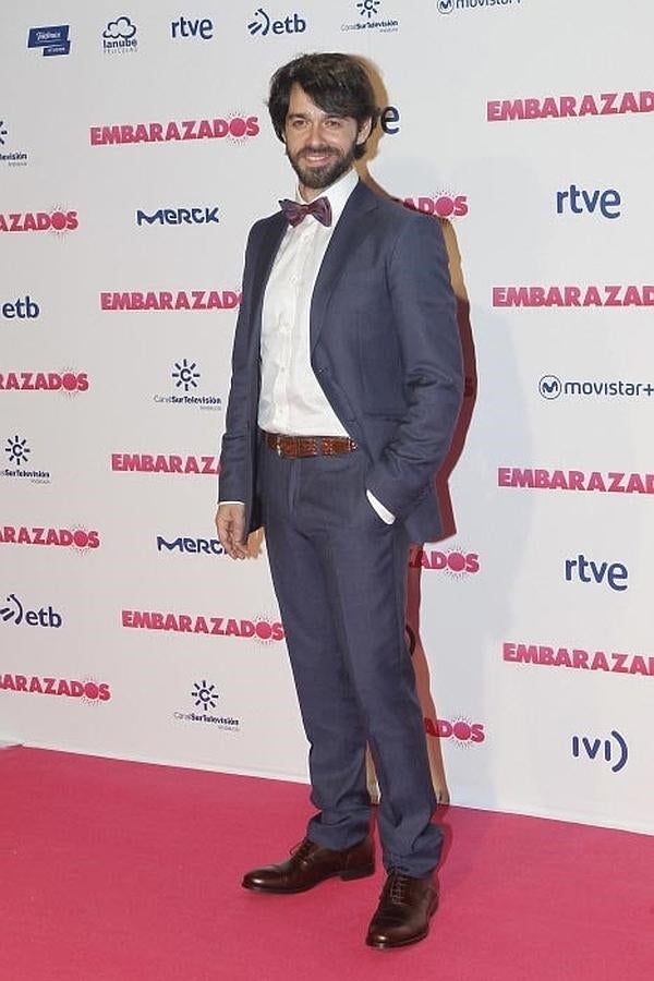 Alberto Amarilla en el estreno de 'Embarazados'