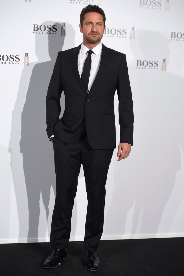 Gerard Butler en la presentación de Hugo Boss en Madrid./Gtres