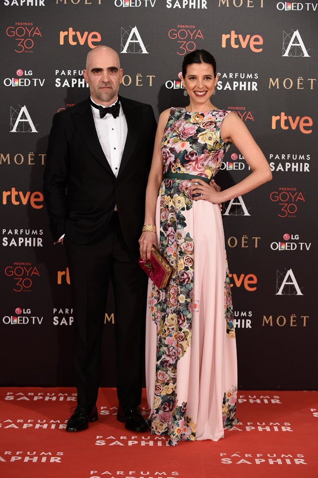 Alfombra roja Premios Goya 2016: Luis Tosar y María Mayol