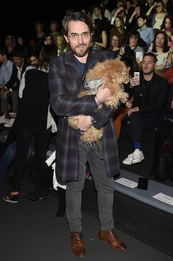 Maxim Huerta, en el desfile de Andrés Sardá