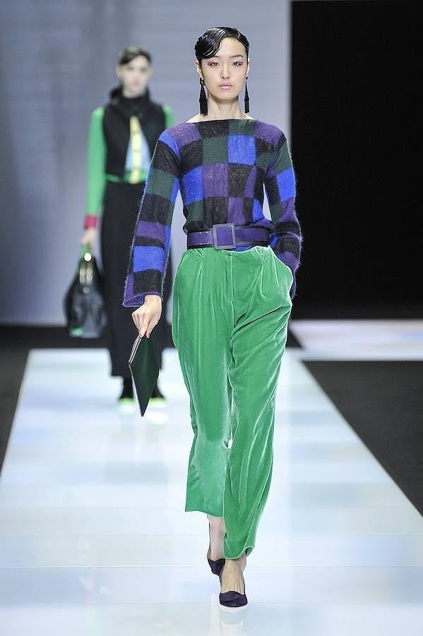 Desfile Emporio Armani en Milán: cuadros