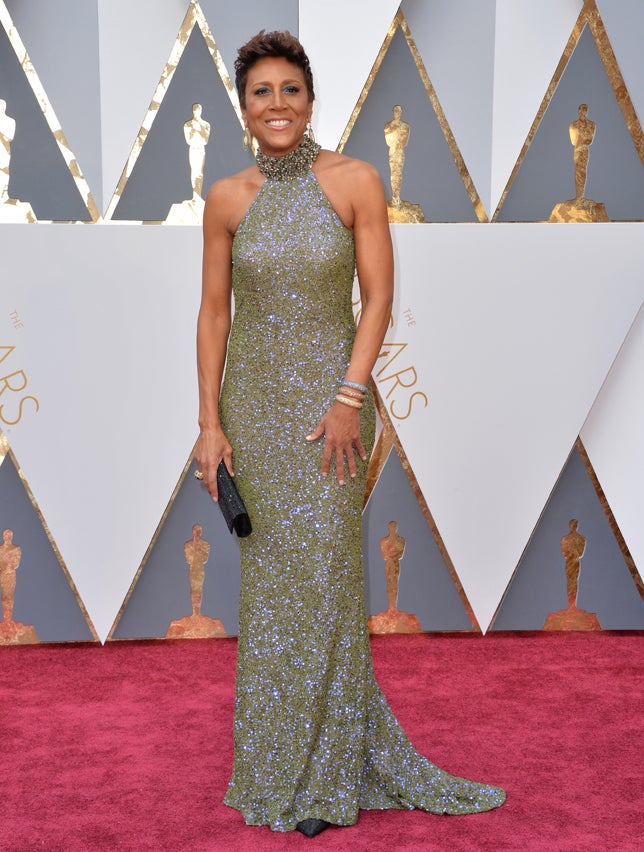 La alfombra roja de los Oscar: Robin Roberts