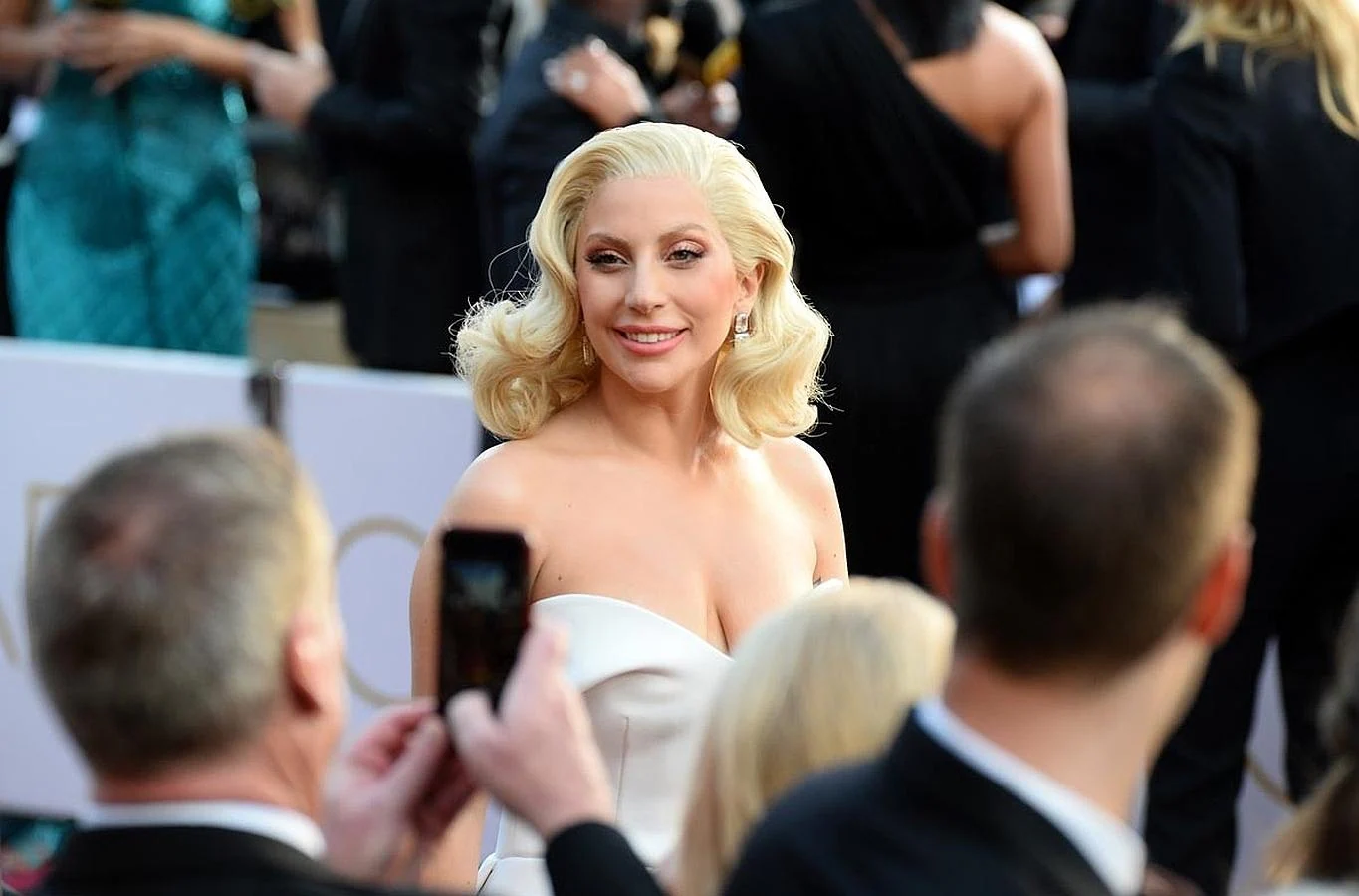 Lady Gaga en la 88ª edición de los Premios Oscar