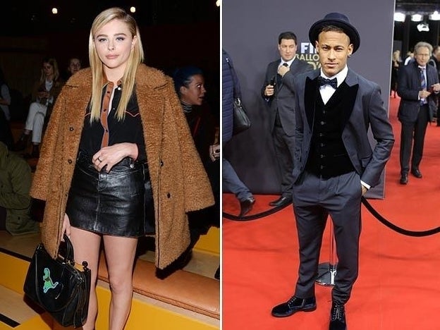 Neymar y Chlöe Grace Moretz disfrutaron de París./