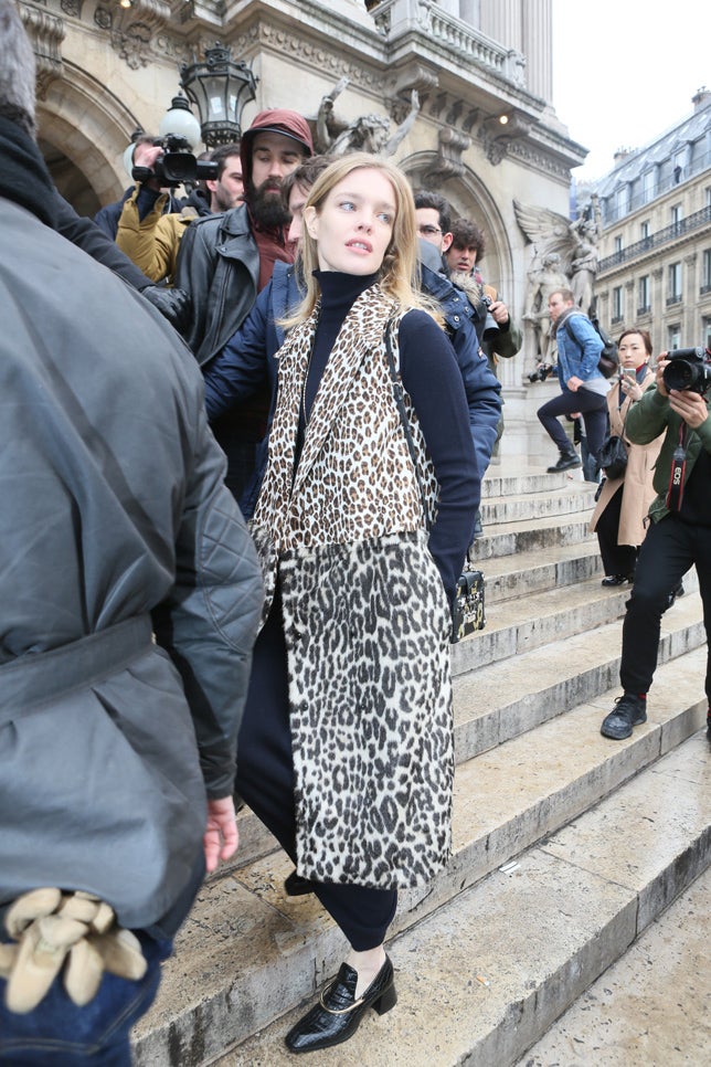 Natalia Vodianova en el desfile de Stella McCartney en París