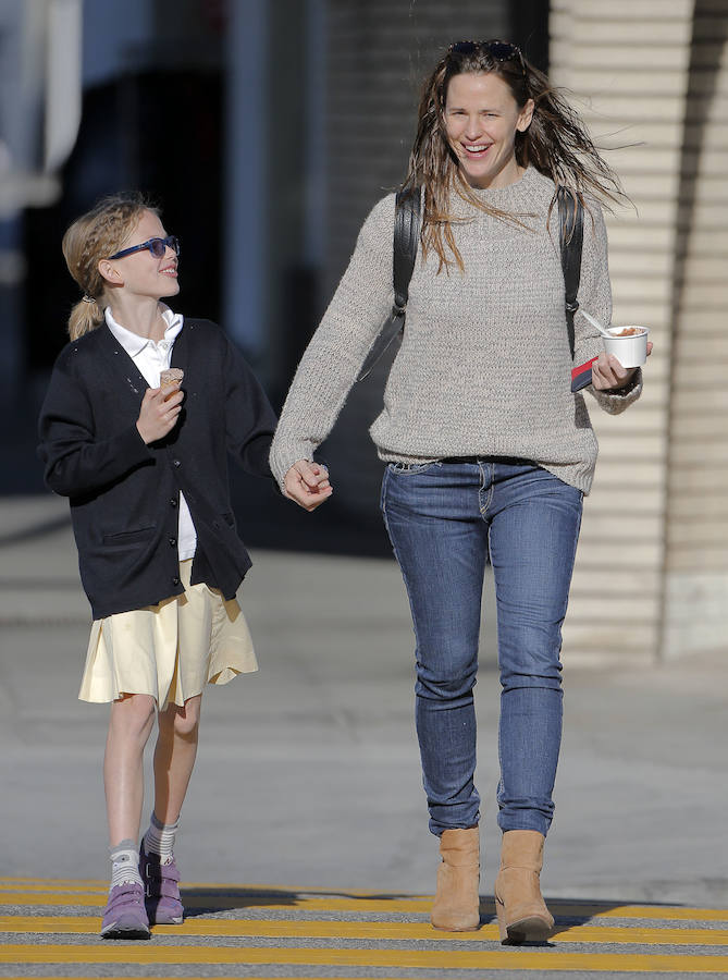 La hija de Jennifer Garner con coleta baja