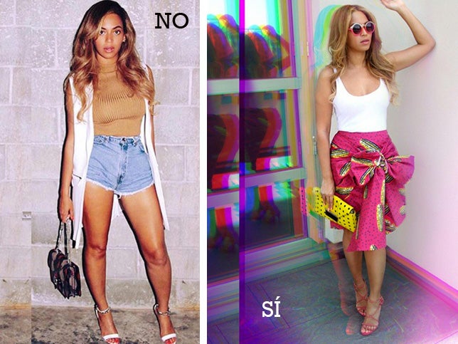 Dos looks de 'street style' de Beyoncé