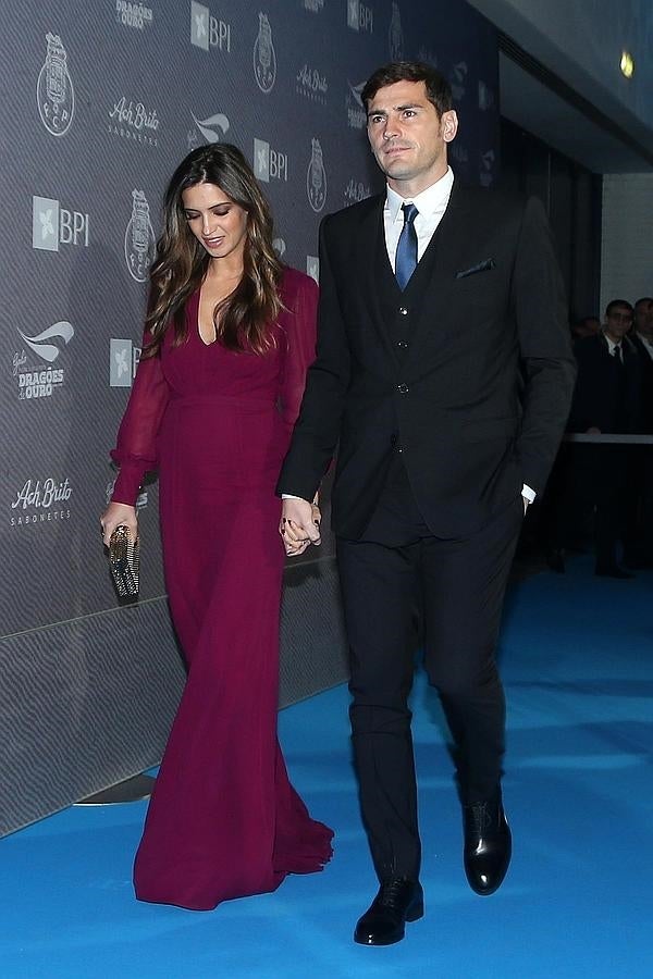 Iker Casillas y Sara Carbonero en la gala del Balón de Oro 2015