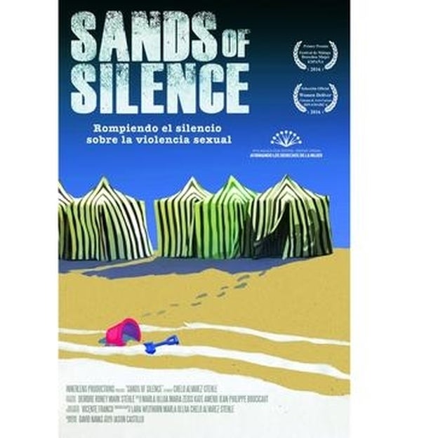 Cartel del documental sobre violencia sexual Sands of silence.