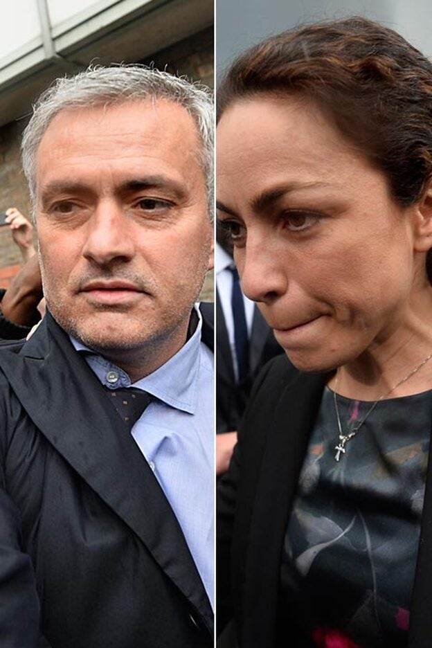 José Mourinho y Eva Carneiro entierran el hacha de guerra en los juzgados./cordon press.