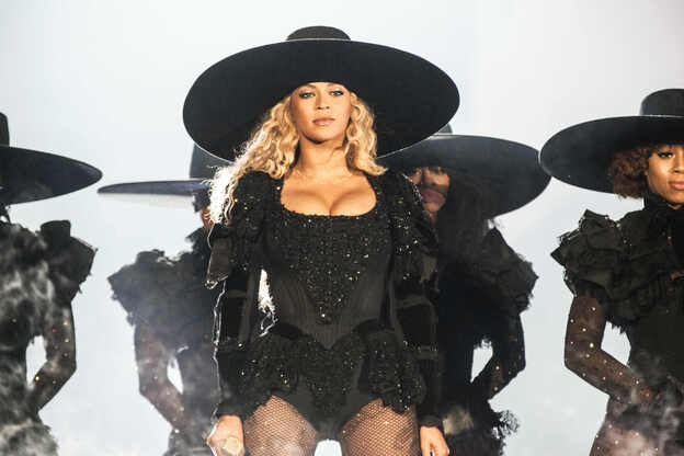 Beyoncé durante un concierto