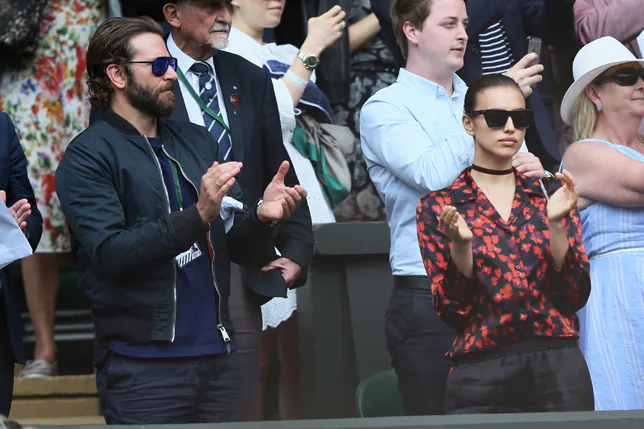 Los famosos no se pierden Wimbledon: Bradley Cooper e Irina Shayk