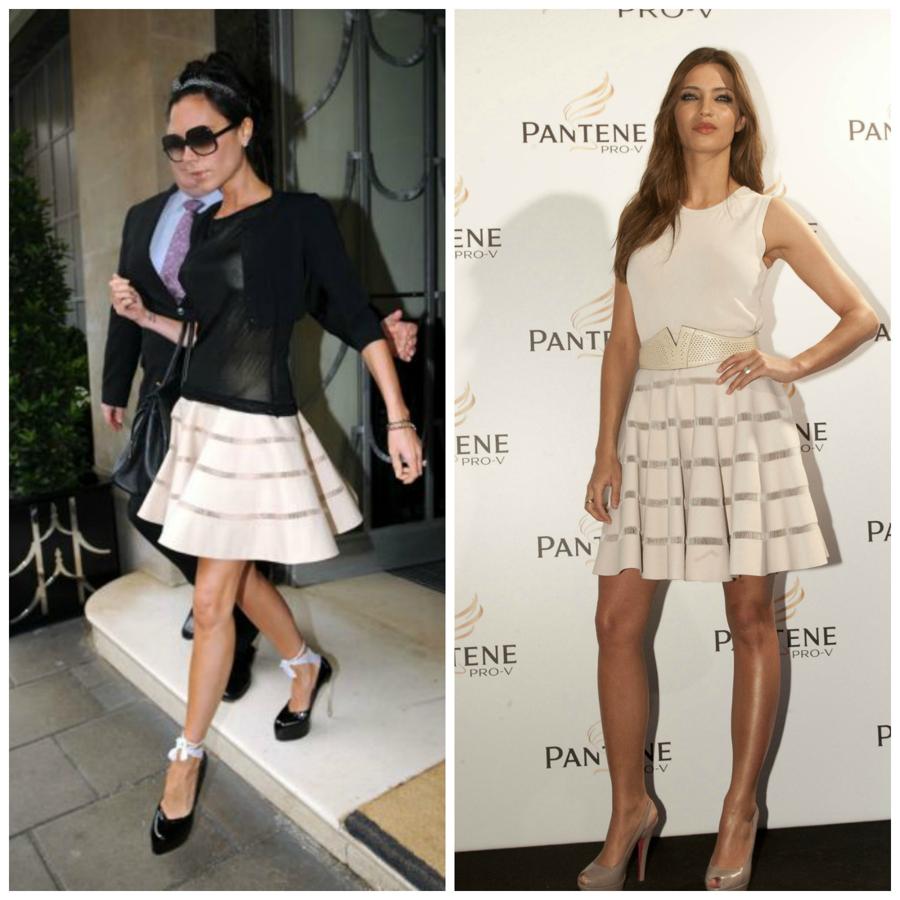 Duelo de estilo: Victoria Beckham Vs. Sara Carbonero