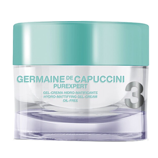 Sandra apuesta por el gel-crema hidro-matificante de la línea Purexpert de Germaine de Capuccini, ideal para las pieles grasas.