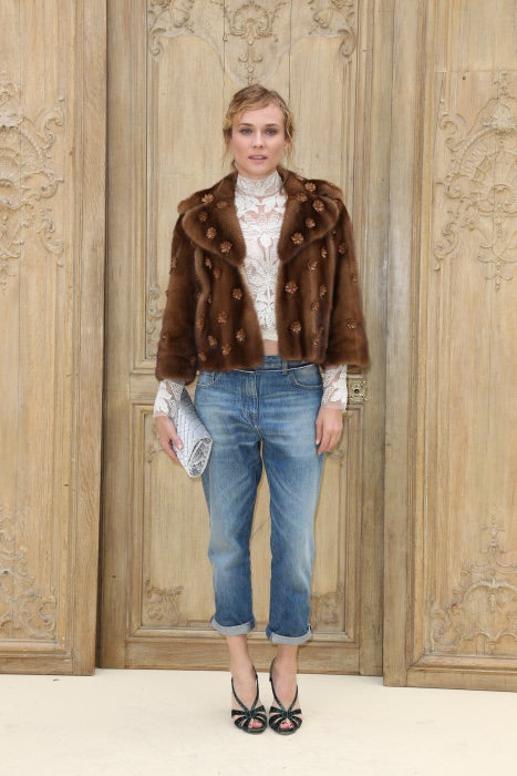 Diane Kruger en el desfile de Valentino en la Semana de la Moda de París