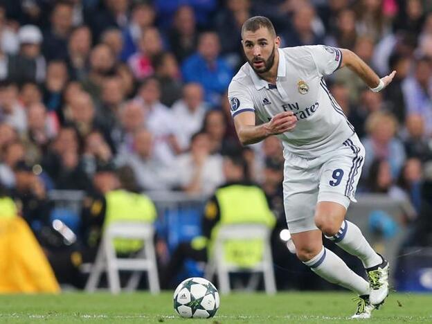 Karim Benzema en el partido de Champions contra el Legia de Varsovia./cordon press.