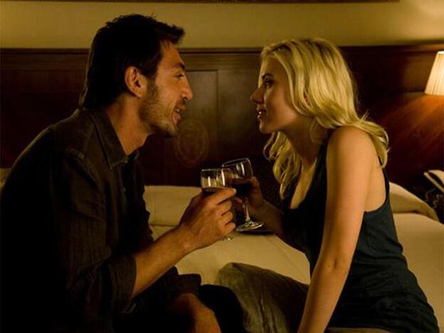 Una escena de 'Vicky Cristina Barcelona', con Javier Bardem y Scarlett Johansson./d.r.