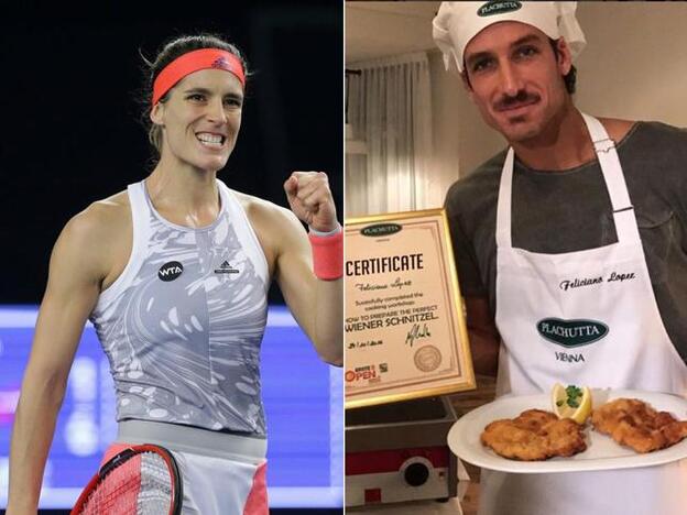 Feliciano López quiere cocinar para su compañera Andrea Petkovic./cordon press / instagram