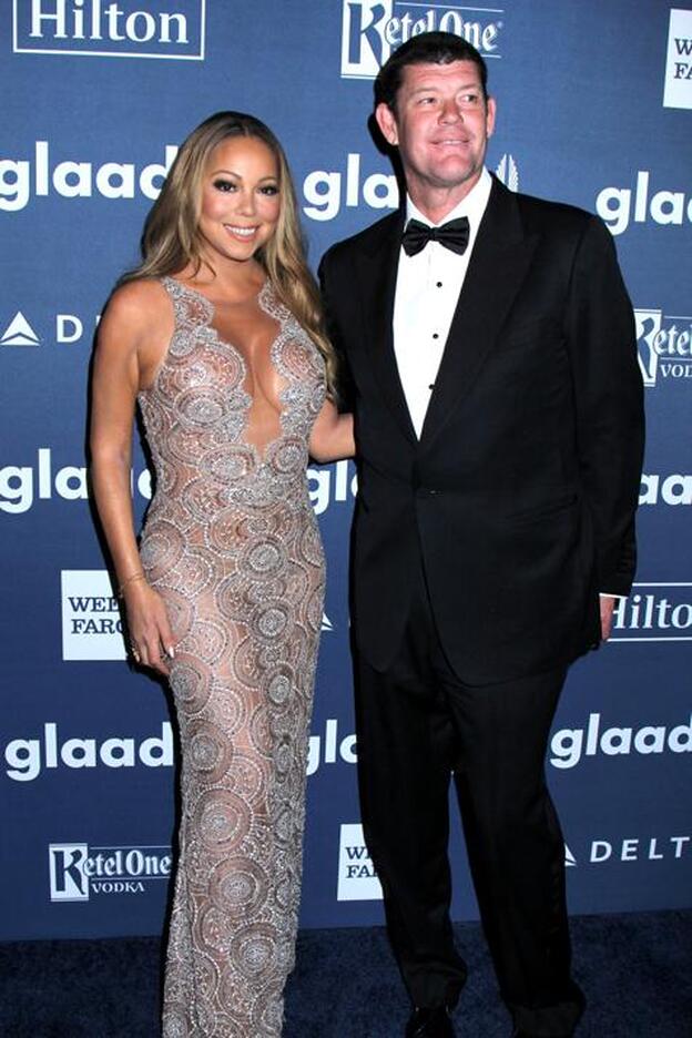 Mariah Carey y James Packer en una de sus últimas apariciones en público juntos./gtres