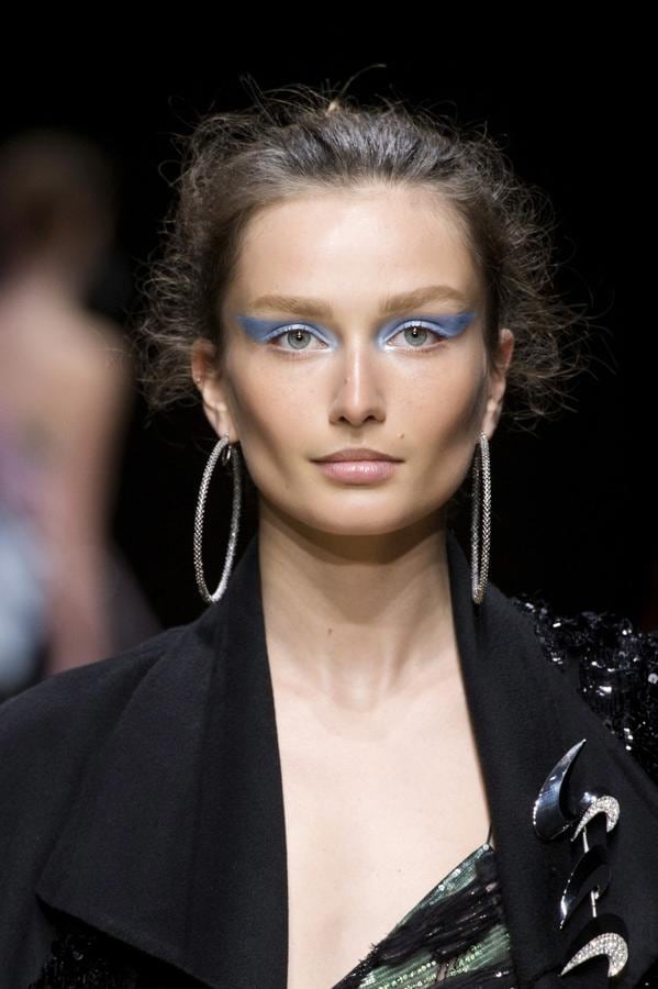 Maquillaje de ojos en el desfile de Versace