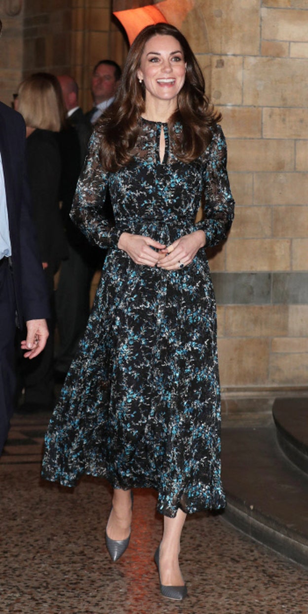 kate Middleton, con vestido de LK Bennett.