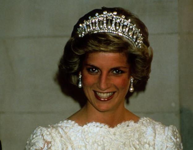 Diana de Gales, con su tiara favorita, que fue su regalo de bodas.