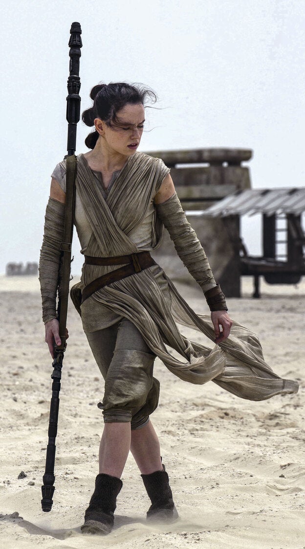 Daisy Ridley como Rey en El despertar de la fuerza