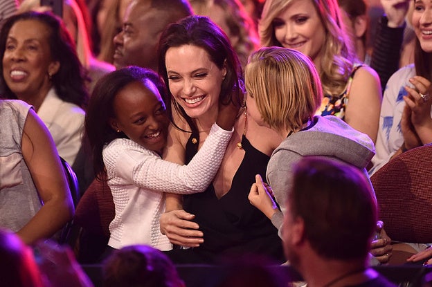 Angelina Jolie, Zahara Marley Jolie-Pitt y Shiloh Nouvel Jolie-Pitt./GETTY