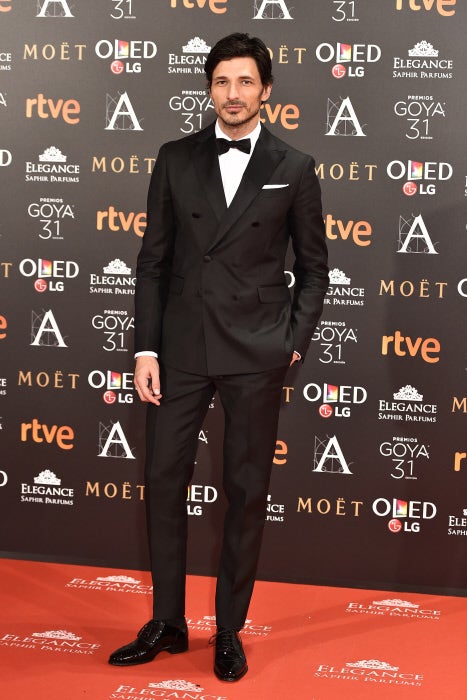 Goya 2017: Andrés Velencoso en la alfombra roja