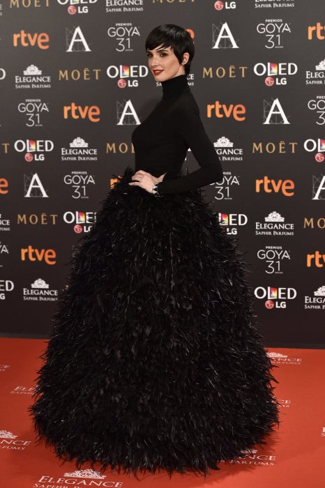 Goya 2017: Paz Vega en la alfombra roja