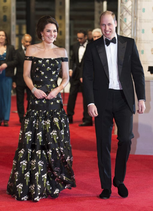 Los looks de los Premios BAFTA: Guillermo de Inglaterra y Kate Middleton