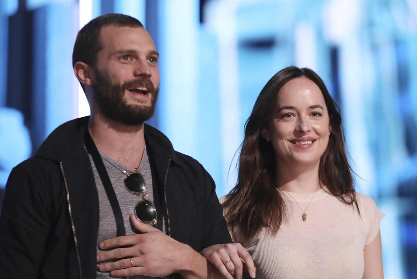 Ensayo de la gala de los Oscar 2017: Jamie Dornan y Dakota Johnson