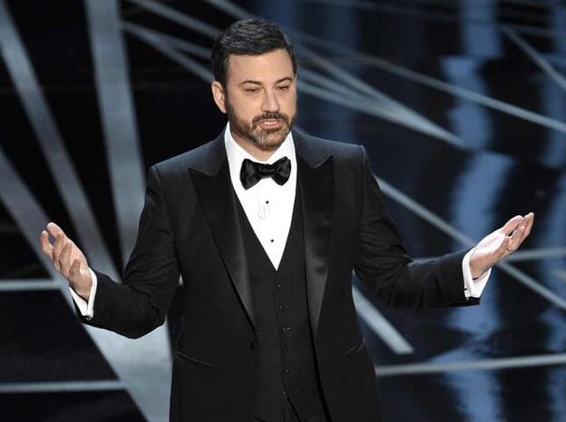 Jimmy Kimmel en su monólogo incial en los Oscars 2017./gtres.