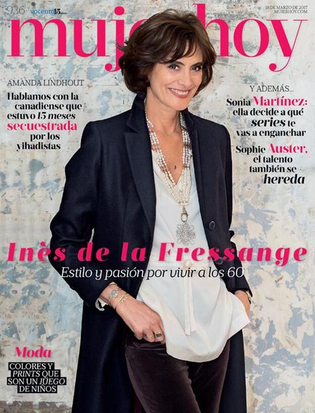 Inès de la Fressange, en la portada de Mujerhoy./THOMAS DÈRON