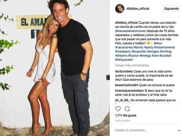 La imgane que Lara colgó junto a su ex.