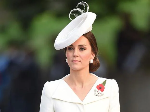 Kate Middleton en la ceremonia de la batalla de Passchendaele./gtres