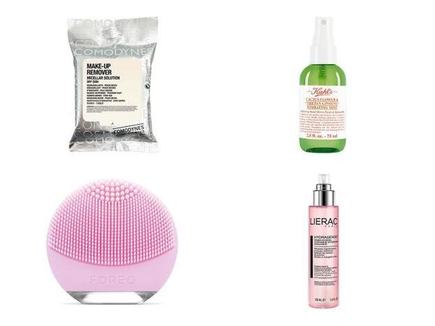 Toallitas desmaquillantes Micellar Solution de Comodynes (4 euros). Luna Go de Foreo (99 euros). Cactus Flower &amp; Tibetal Gingseng Hydrating Mist de Kiehl´s (16 euros). Hydragenist Bruma Rellenadora de Lierac (24,90 euros).